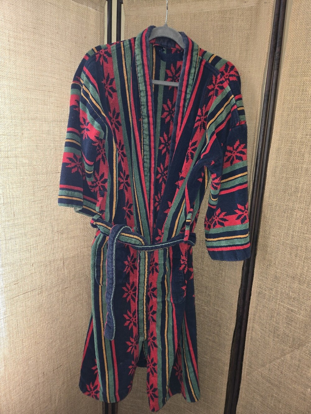 Unisex Vintage Homemade Handmade Towel  Robe Multicolor Warm Comfy Cozy XL